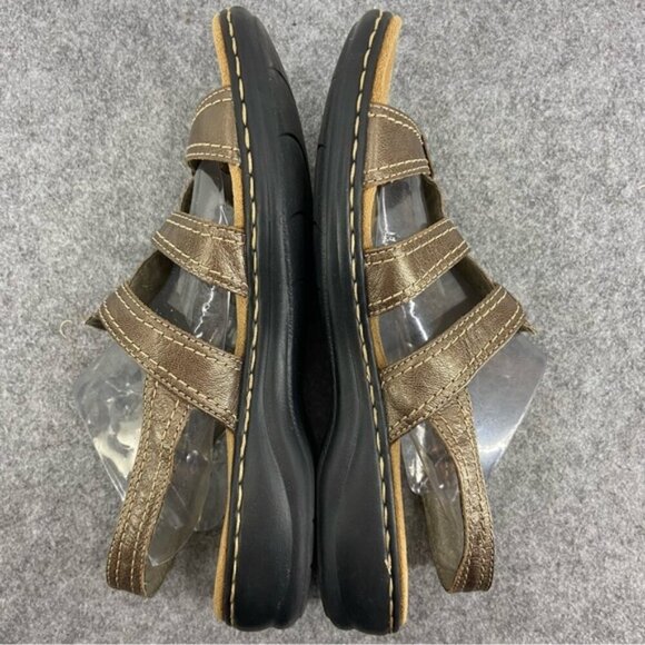 Clarks Collection Metallic Strappy Sandals Women’s Size 9M - Picture 3 of 12
